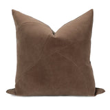 Blake Dark Brown Throw Pillow Cover