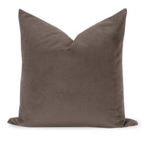 Blake Dark Brown Throw Pillow Cover