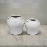 Naomi White Vintage Vase Set