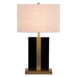 Quinn Black and Brass Finish Table Lamp - Sleek Home Lighting