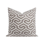 Mocha Brown Throw Pillow with Down Insert by Finley