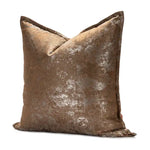 Ethan Collection: 22" Brown Polyester Pillow