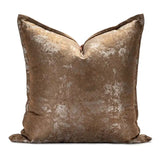 Polyester Throw Pillow in Brown - Ethan 22"