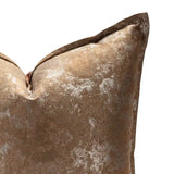 Ethan 22" Brown Polyester Throw Pillow