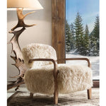 Dakota faux fur Accent chair for Home Decor