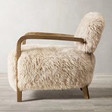 Modern Soft and Cozy Faux Fur Chair 