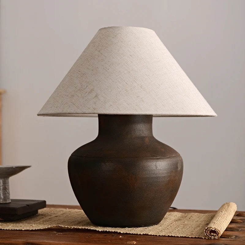 Maverick Handmade Pottery Lamp with Unique Design