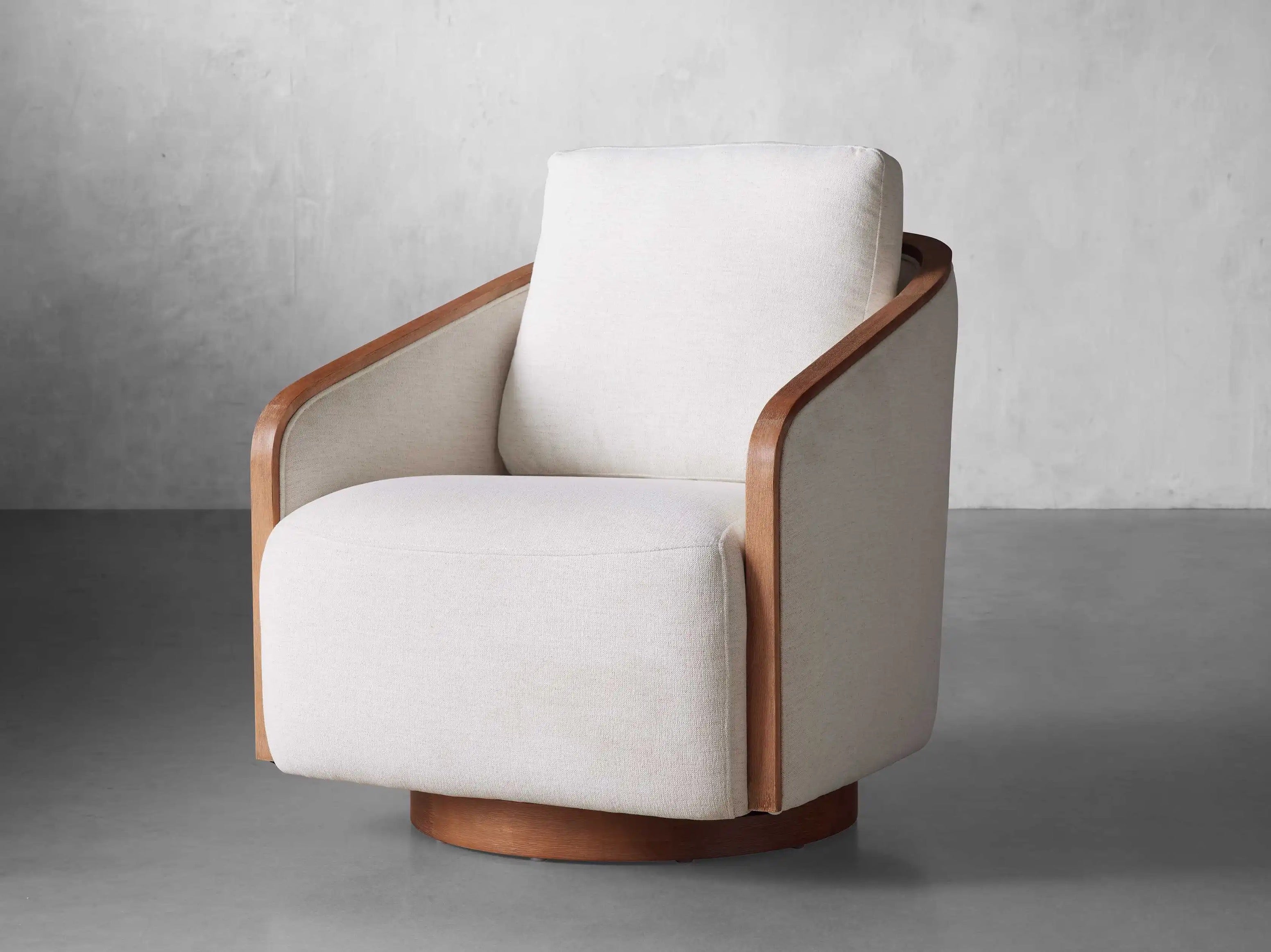 Comfortable Wells Swivel Accent Chair for Lounge or Study