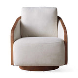 Comfortable Modern Wells Swivel Accent Chair - 360-Degree Swivel