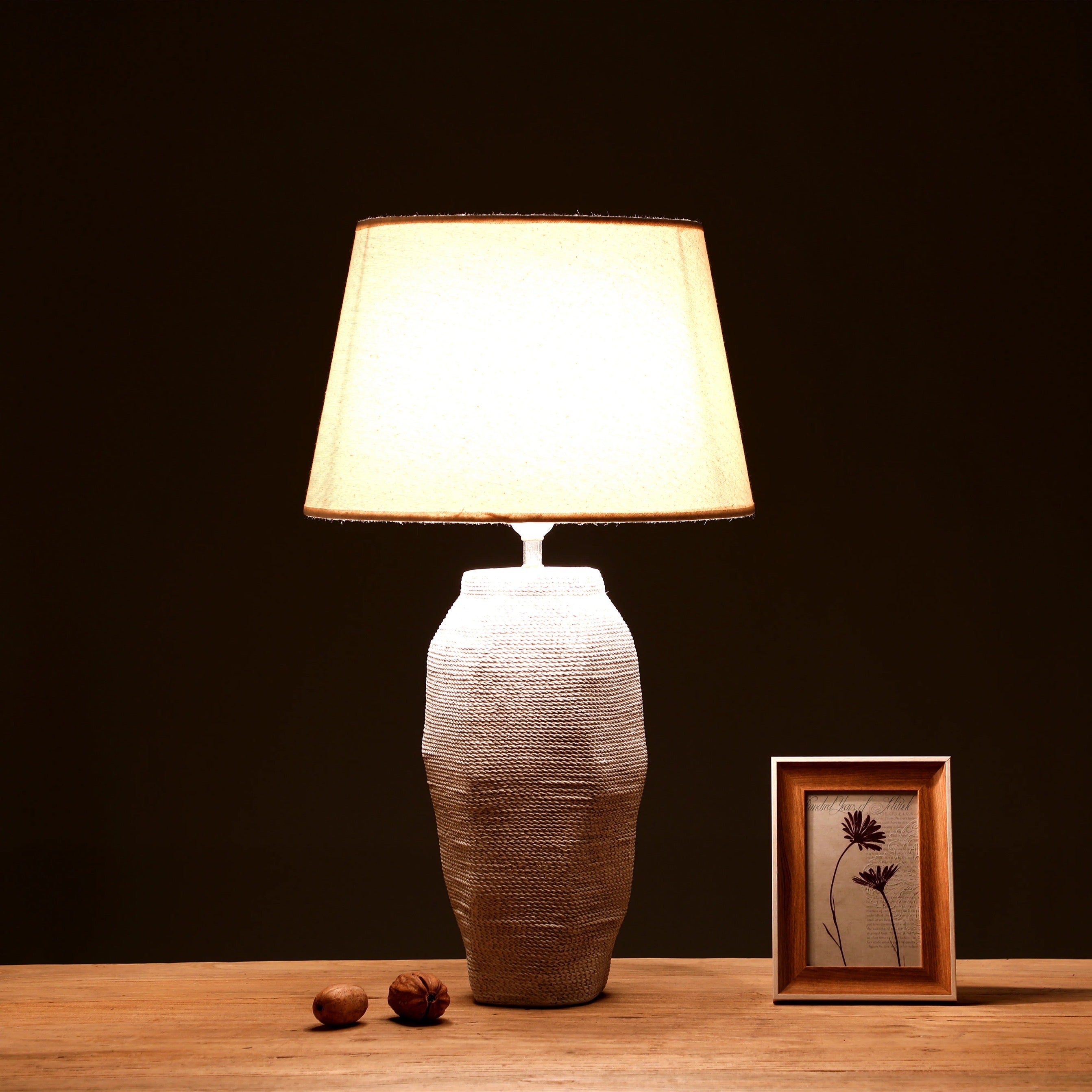 Ceramic Table Lamp by Bruna for home office event interior design 