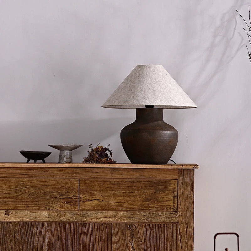 Maverick Handmade Pottery Table Lamp - Earthy Interior Lighting