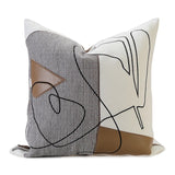 Throw Pillow with Abstract Design - Skyer