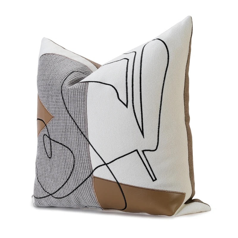 Skyer Abstract Throw Pillow