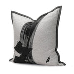 Alexander Black & Gray 22” Abstract Throw Pillow Cover