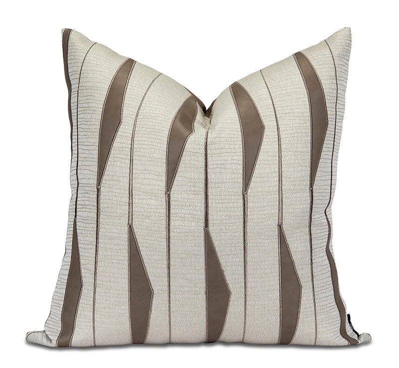 Kinsley Beige Throw Pillow Set - Decorative Accent